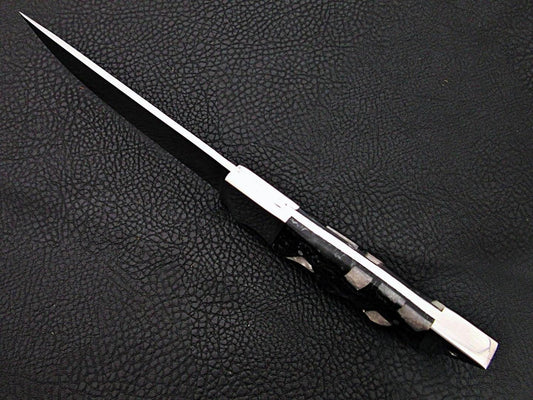 12" Custom D2 Steel Fillet Knife Damascus Bolster Resin Sheet Handle Best Fillet Knife