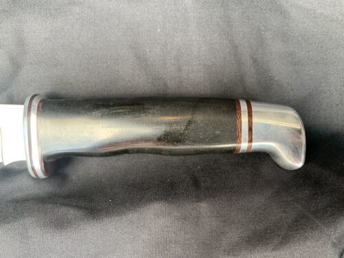 103 Stainless Steel Fixed Skinner Knife with Leather Sheath – Vintage