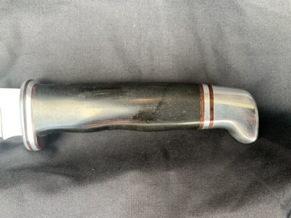 103 Stainless Steel Fixed Skinner Knife with Leather Sheath – Vintage