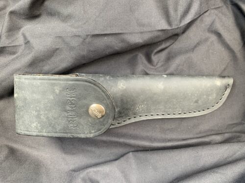 103 Stainless Steel Fixed Skinner Knife with Leather Sheath – Vintage