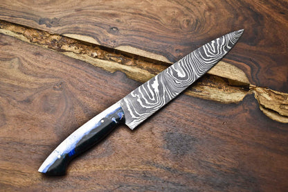 12" Handmade Damascus Steel Chef Knife – Full Tang Kitchen Blade