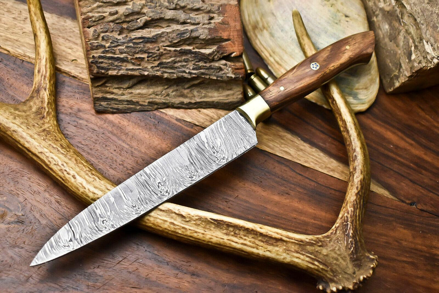 Handmade Damascus Steel Chef Knife – Full Tang Kitchen Blade