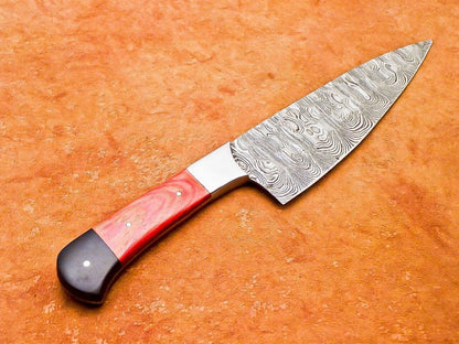 Handmade 12" Damascus Steel Chef Knife with Hardwood Handle