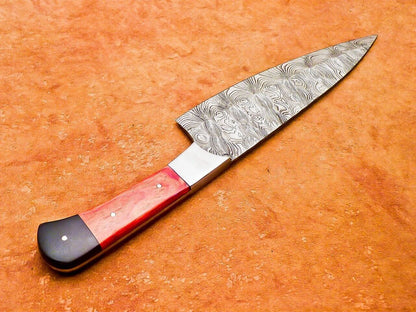 Handmade 12" Damascus Steel Chef Knife with Hardwood Handle