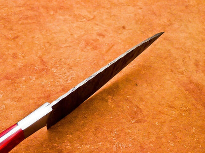 Handmade 12" Damascus Steel Chef Knife with Hardwood Handle