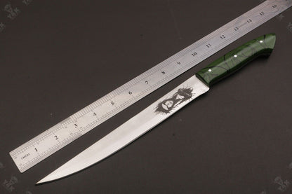 14" Custom Handmade D2 Steel Fillet Knife Best Fillet Knife & Custom Fillet Knife With Sheath
