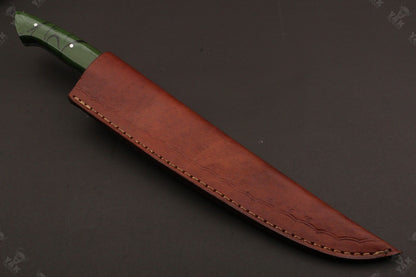 14" Custom Handmade D2 Steel Fillet Knife Best Fillet Knife & Custom Fillet Knife With Sheath