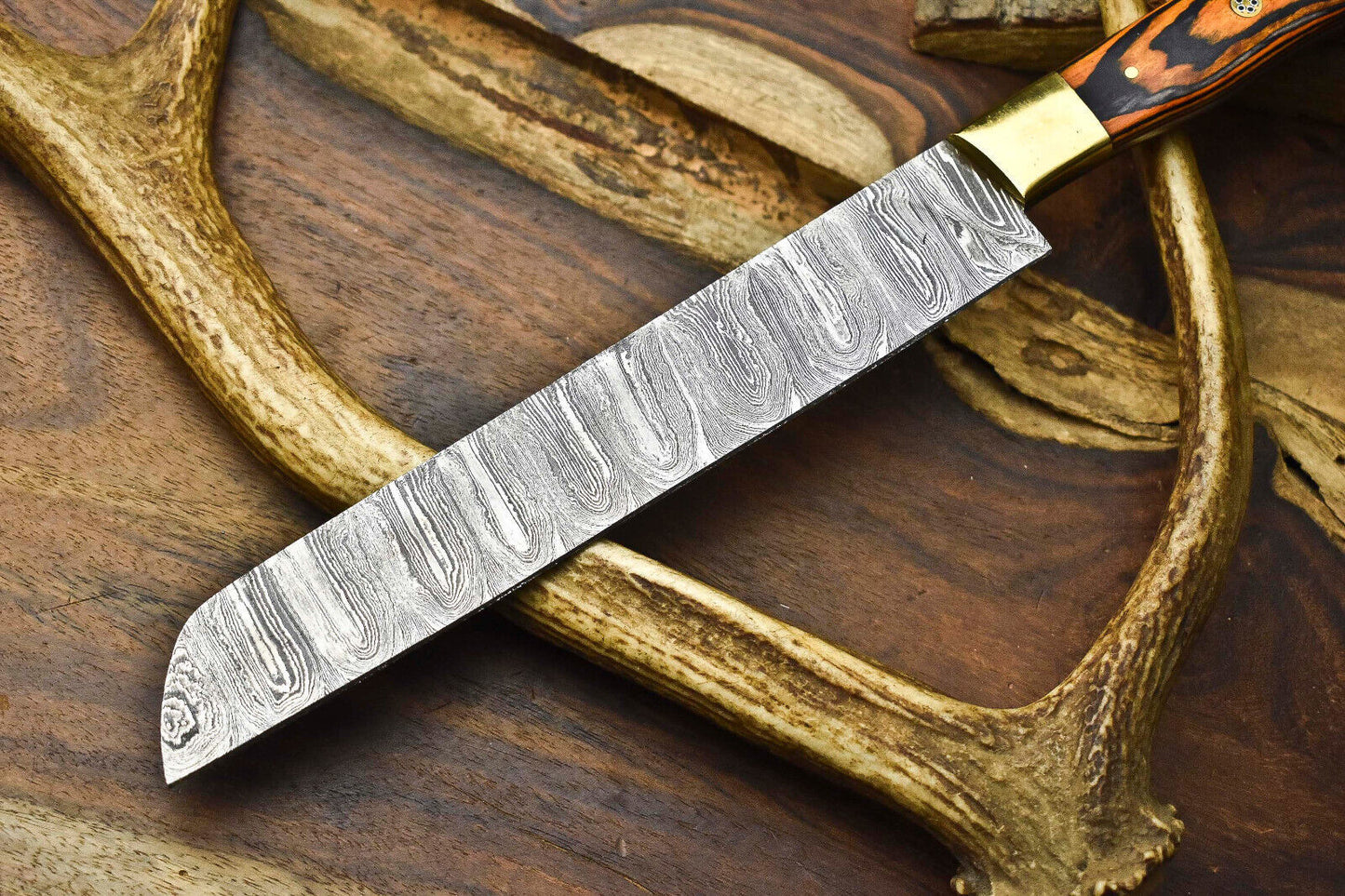 12.0" Handmade Damascus Steel Blade Kitchen Chef Full Tang Knife – 100% Handmade