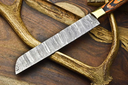 12.0" Handmade Damascus Steel Blade Kitchen Chef Full Tang Knife – 100% Handmade