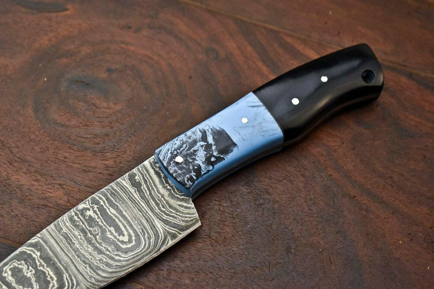 Handmade Damascus Chef Hunting Knife | Corian Handle – Custom Full Tang