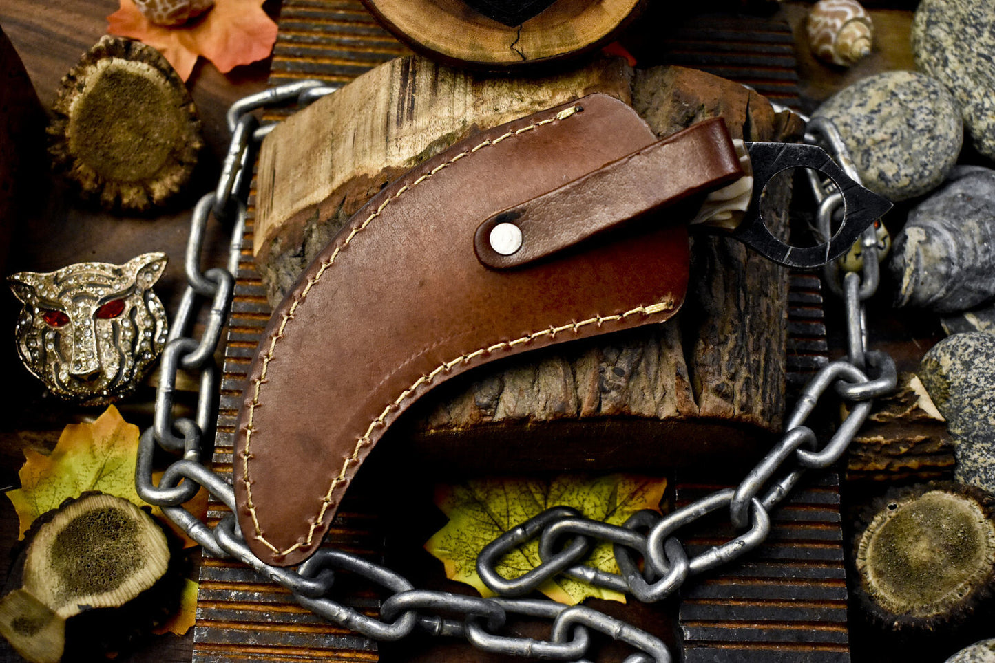 Custom 8" Handmade D2 Steel Karambit Knife Best Karambit Knife With Resin Handle