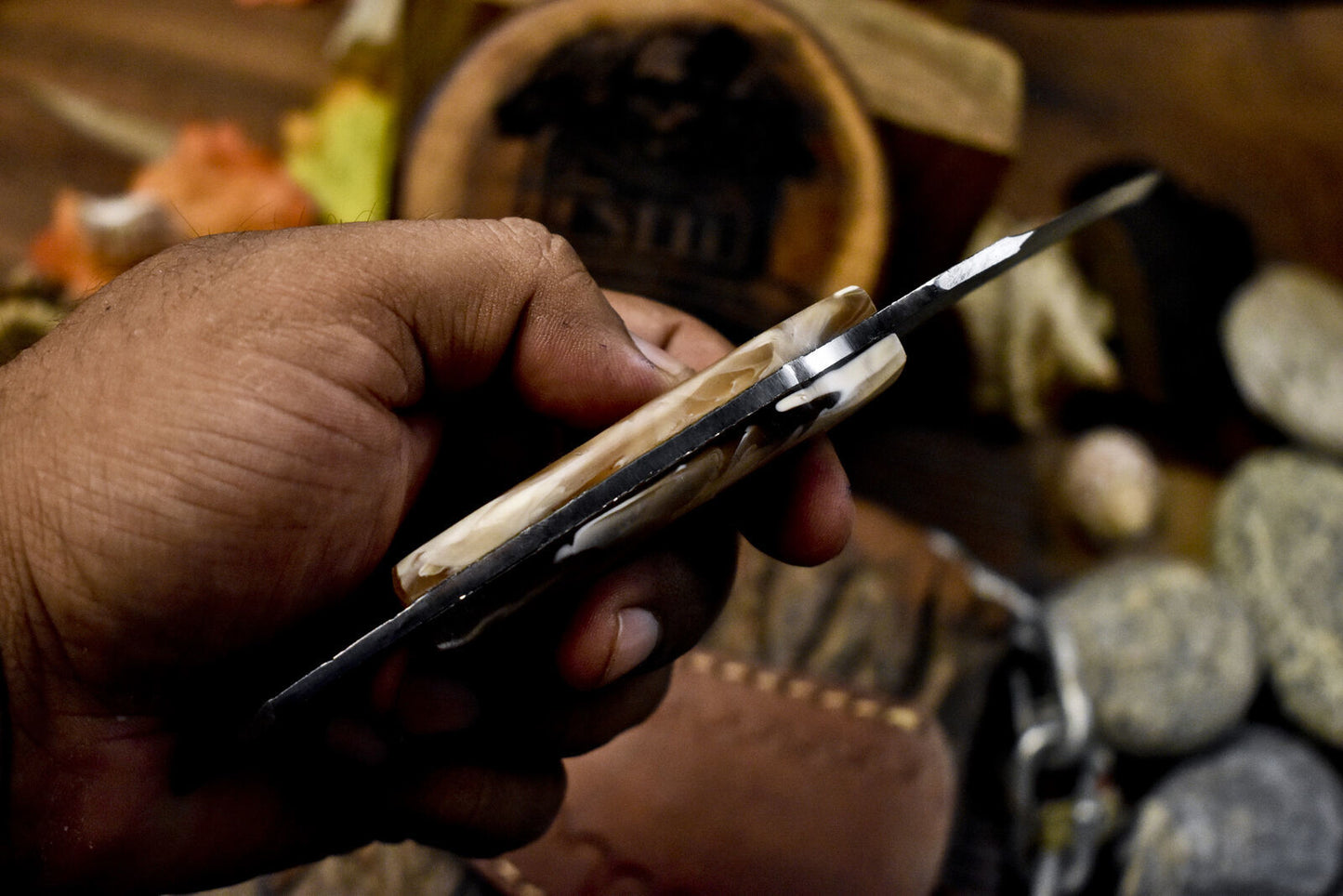 Custom 8" Handmade D2 Steel Karambit Knife Best Karambit Knife With Resin Handle