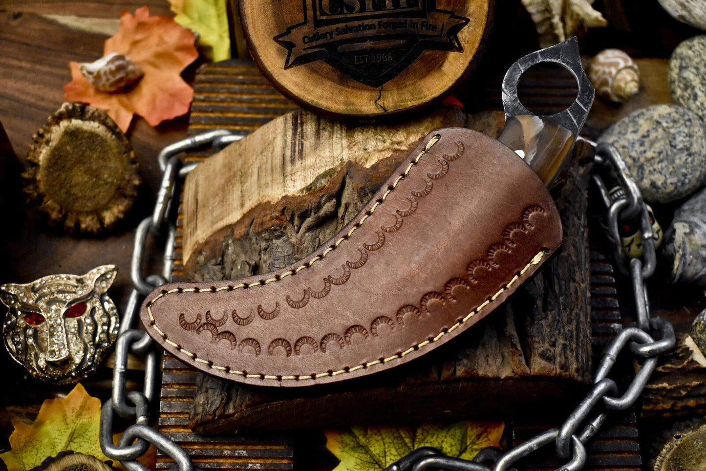 Custom 8" Handmade D2 Steel Karambit Knife Best Karambit Knife With Resin Handle