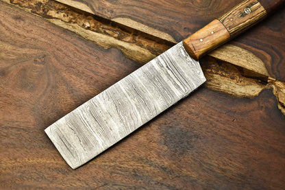 12" Handmade Damascus Steel Chef Knife | Full Tang Kitchen Knife