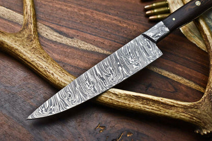 Premium Hand Forged Damascus Steel Chef Knife | Full Tang Kitchen Cutlery