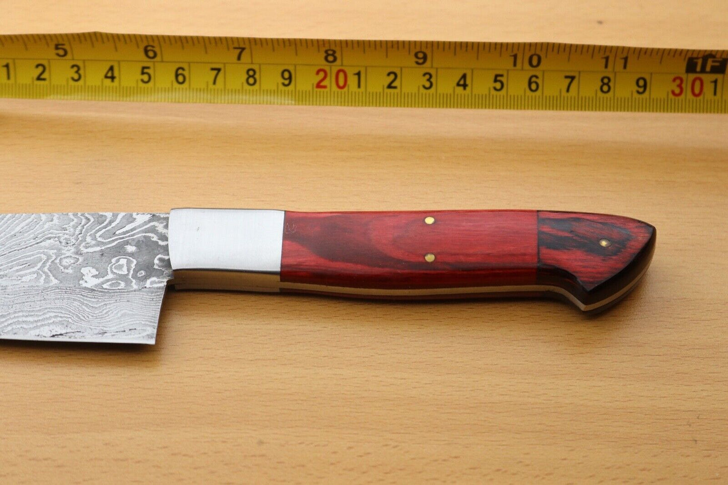 Custom Handforged Damascus Steel Hunting Camping Chef Knife No Sheath