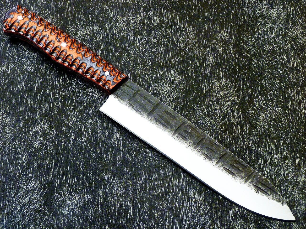 12" Professional Handmade High Carbon Damascus Steel Kitchen Chef Camping Hunting Knive