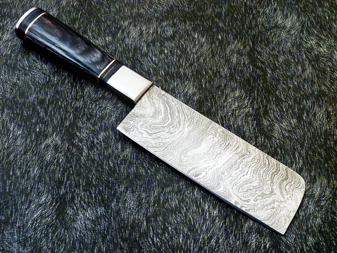 11" Custom Hand Forged Damascus Steel Chopper Knife | Kitchen & Chef Knife with Natural Wood Handle