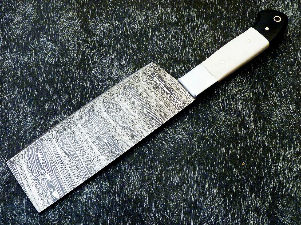 11" Professional Kitchen Chef Chopper Knife with Damascus Steel Blade & Camel Bone Handle