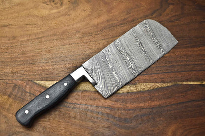 Damascus Chef Knife – Full Tang Custom Steel Blade Kitchen & Outdoor Sport Knife