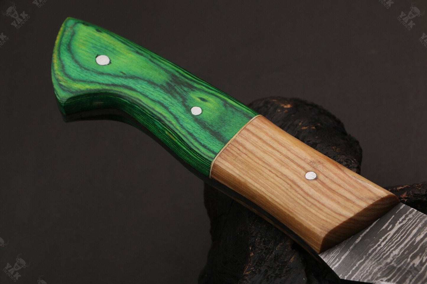 13.5" Handmade Damascus Steel Fillet Knife Best Fillet Knife With Leather Sheath