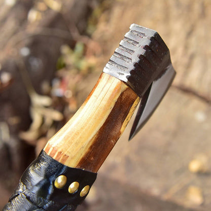 Viking Throwing Axe | Handmade Carbon Steel Outdoor Hunting & Camping Tomahawk