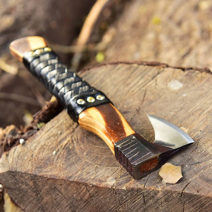 Viking Throwing Axe | Handmade Carbon Steel Outdoor Hunting & Camping Tomahawk