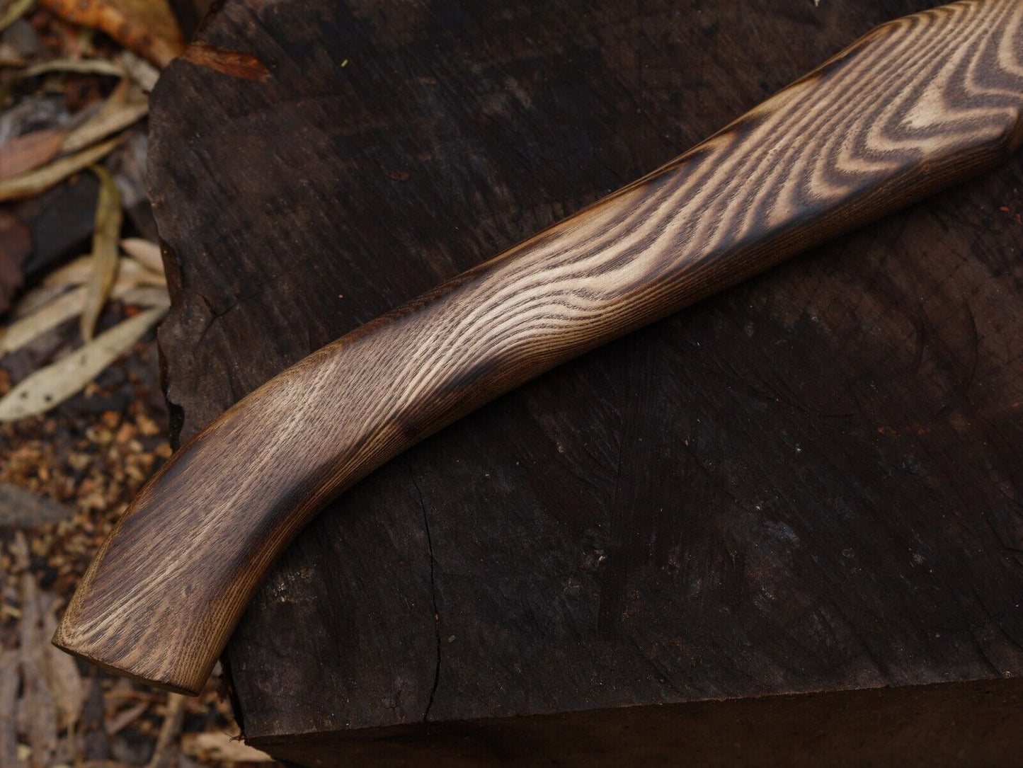 18 Inch Handmade Viking Axe Ash Wood Handle with Leather Sheath