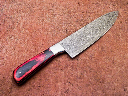 13" Handmade Damascus Chef Knife |  Kitchen Knife with Wood Handle
