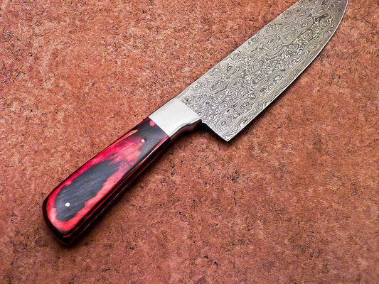 13" Handmade Damascus Chef Knife |  Kitchen Knife with Wood Handle