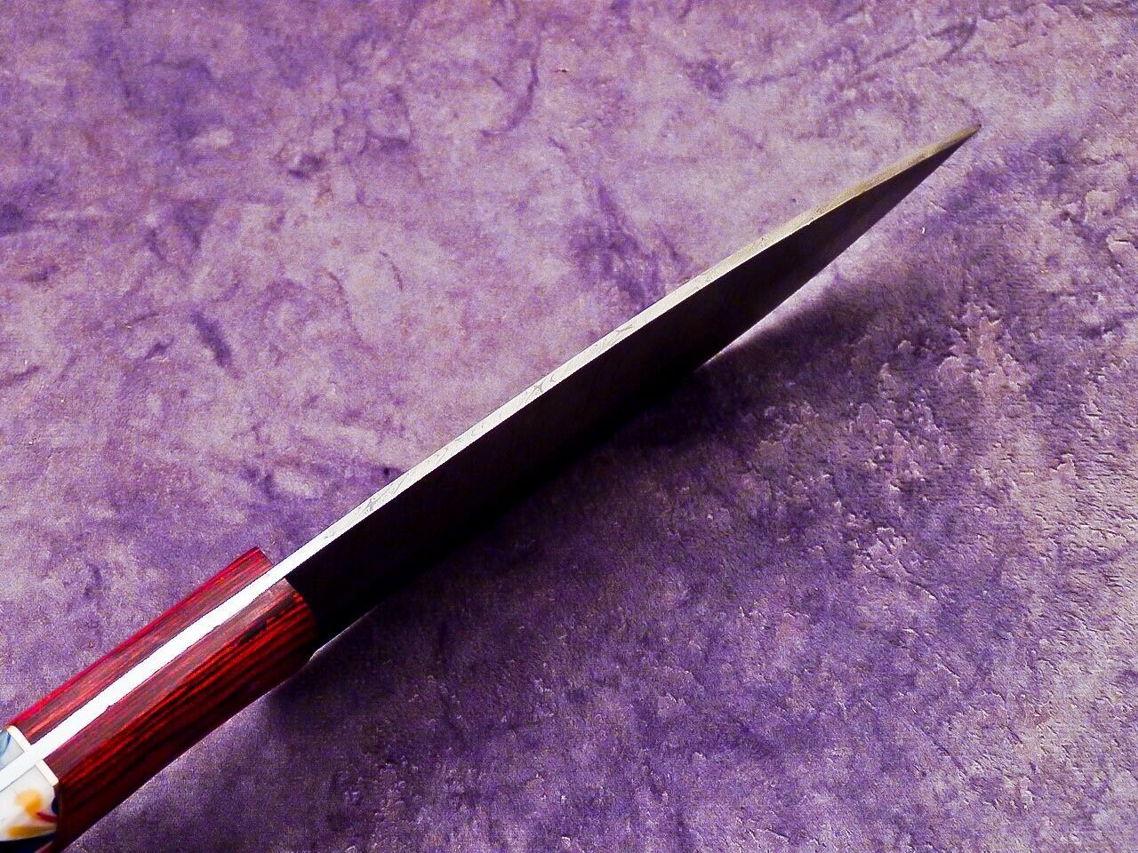 13.0" Professional Handmade Damascus Steel Chef Knife with Hardwood & Resin Handle
