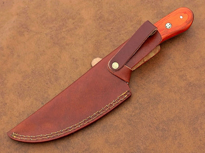 Custom Handmade Damascus Steel Chef Knife – BBQ Special Cooking Knife