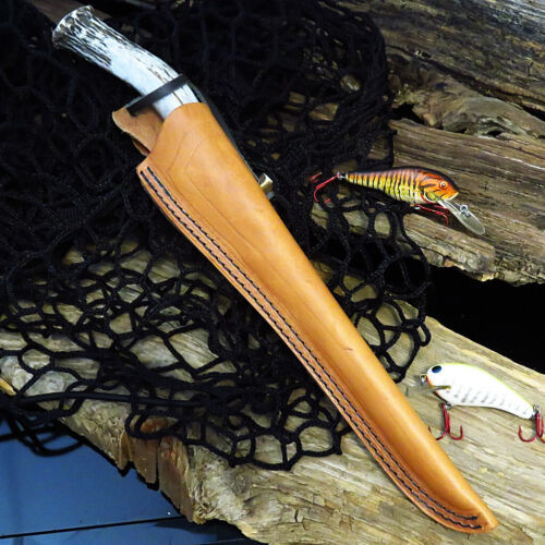 Silver Stag Crown Stag Fillet Knife and Sheath Best Fillet Knife Fish Fillet Knife With Sheath