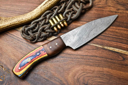Custom Handcrafted Damascus Steel Chef Knife – Full Tang Kitchen Blade