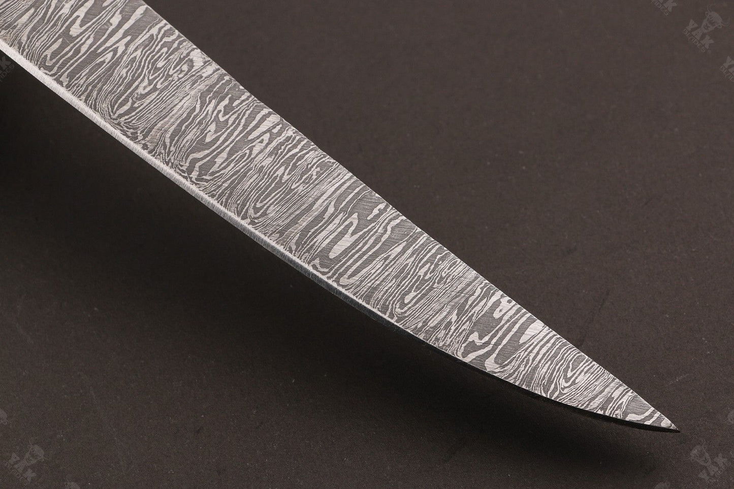 14" Custom Hand Forged Damascus Steel Fillet Knife Best Fillet Knife With Leather Sheath