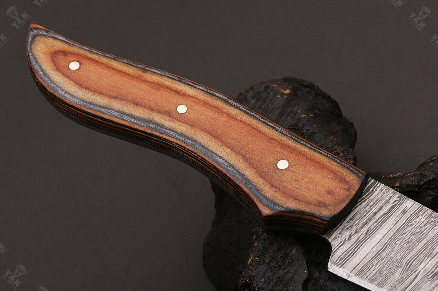 12" Custom Hand Forged Twist Damascus Steel Fillet Knife & Damascus Fillet Knife W/Sheath
