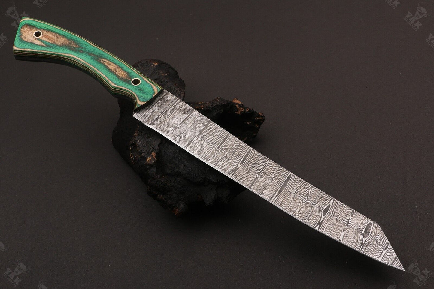 13" Custom Hand Forged Damascus Fillet Knife Custom Fillet Knife With Pakka Wood Handle