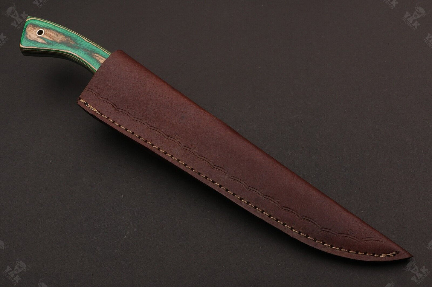 13" Custom Hand Forged Damascus Fillet Knife Custom Fillet Knife With Pakka Wood Handle