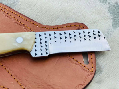 Handmade Cowboy Bull Cutter Knife Custom Bull Cutter Knife Best Bull Cutter Knife W/Sheath