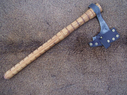 Hand-Forged Viking Bearded Axe | Medieval Bushcraft Hatchet