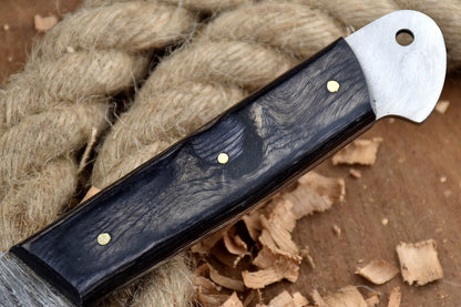 Hot Item – Chef Knife Set Lot of 5 Twist Damascus Steel with Hardwood Handles, Camping & Kitchen Use