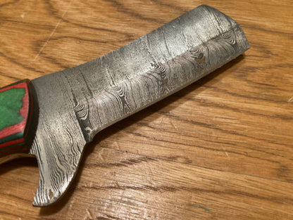 Handmade Damascus Steel Bull Cutter 8"Knife Custom Bull Cutter Knife With Wood Handle