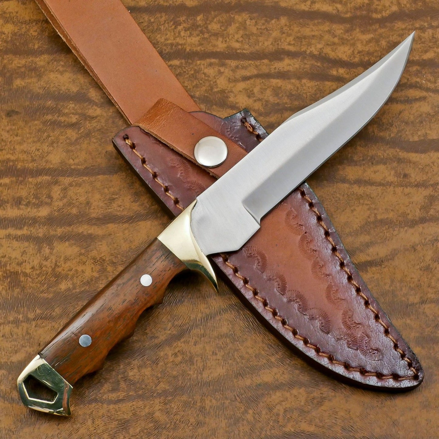Vanguard 12-Inch D2 Steel Full Tang Bowie Hunting Sport Knife