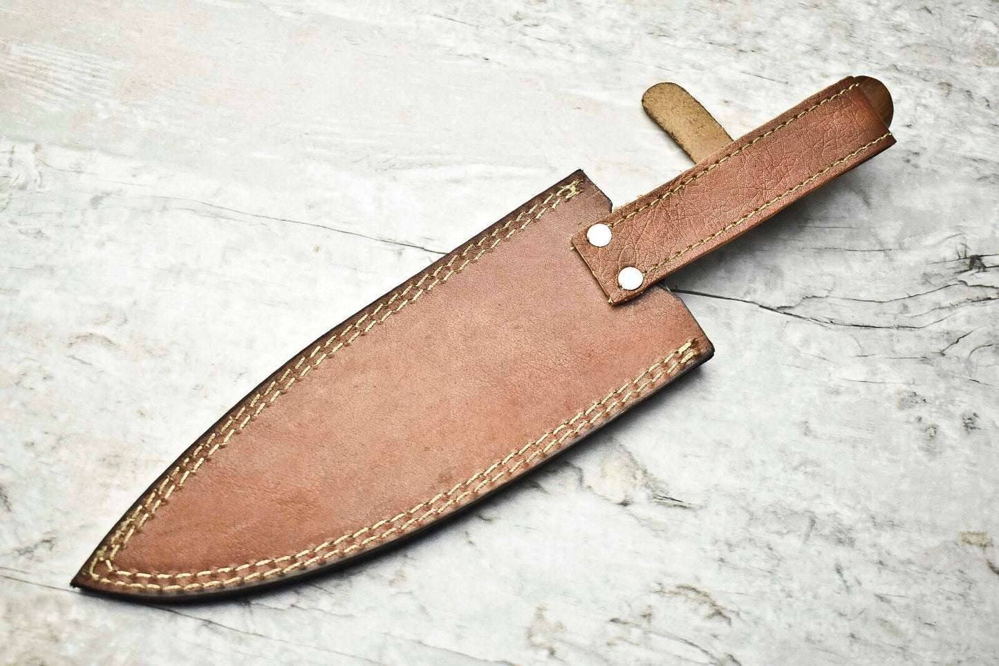 "Hand-Forged Damascus Steel Chef Knife – Full Tang Custom Sport Blade"