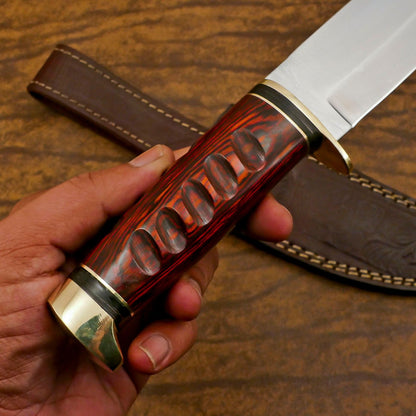 Custom Handmade D2 Steel Bowie Knife | 12" Hunting & Outdoor Blade