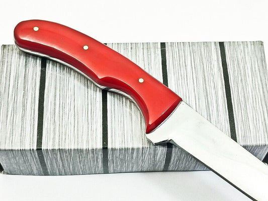 Handmade D2 Steel Best Fillet Knife Fish Fillet Knife Full Tang With Resin Handle & Sheath