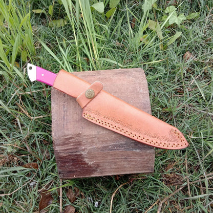 Custom Handmade Damascus Steel Chef Knife Kitchen Knife Resin Handle