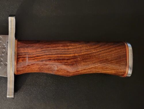 Cutlery 17.5" Handmade D2 Steel High Polish Hunting Bowie Knife with Hardwood Handle