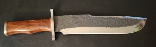 Cutlery 17.5" Handmade D2 Steel High Polish Hunting Bowie Knife with Hardwood Handle
