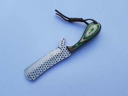 Cowboy Bull Cutter Knife and Sheath With Sheet Handle 7'' Knife Gift for Him Custom Bull Cutter Knife